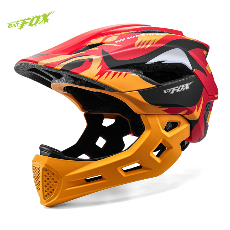 Sports Equipment Stores - BATFOX-casco de bicicleta de cara completa