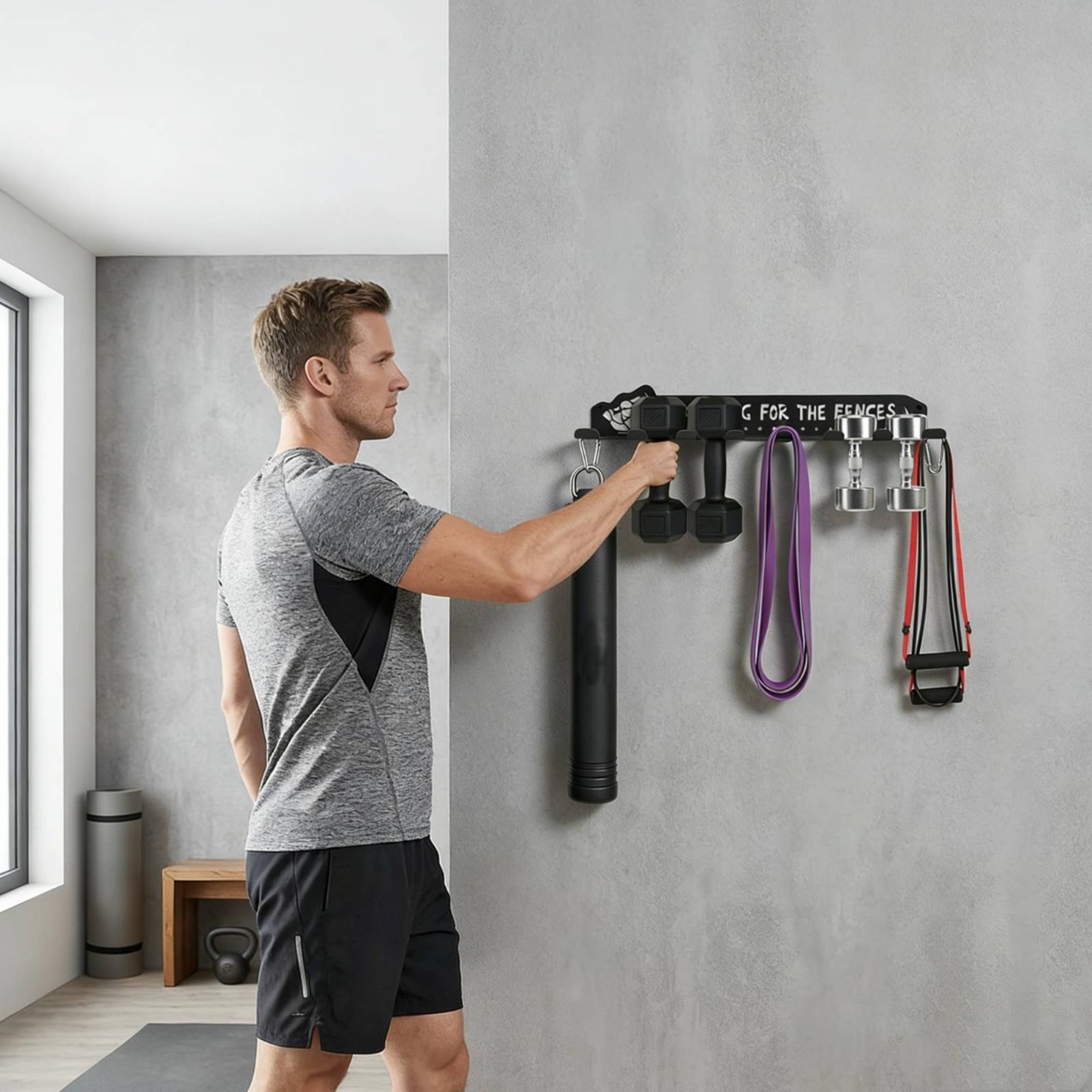 Sports Equipment Rack - Soporte para Equipo Deportivo de 8