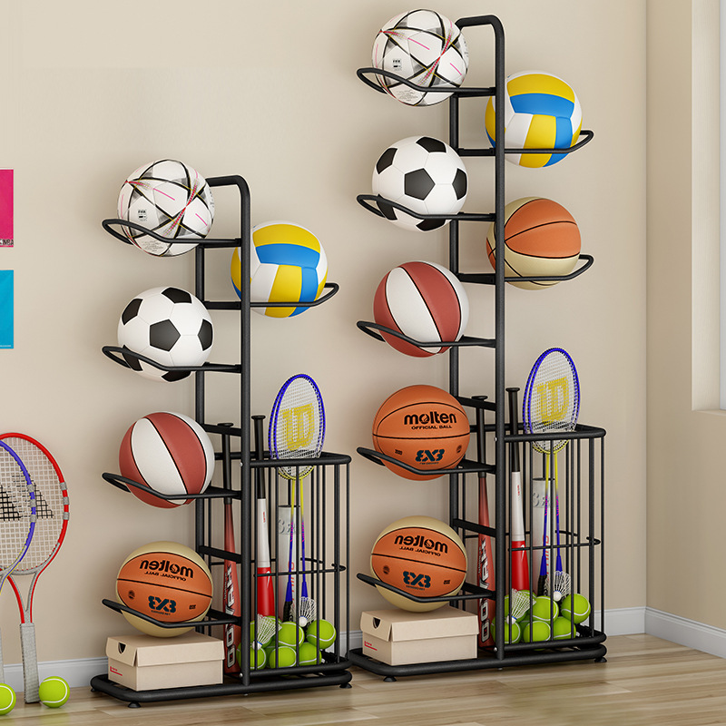 Sports Equipment Storage Rack - Estante de almacenamiento de pelotas deportivas,