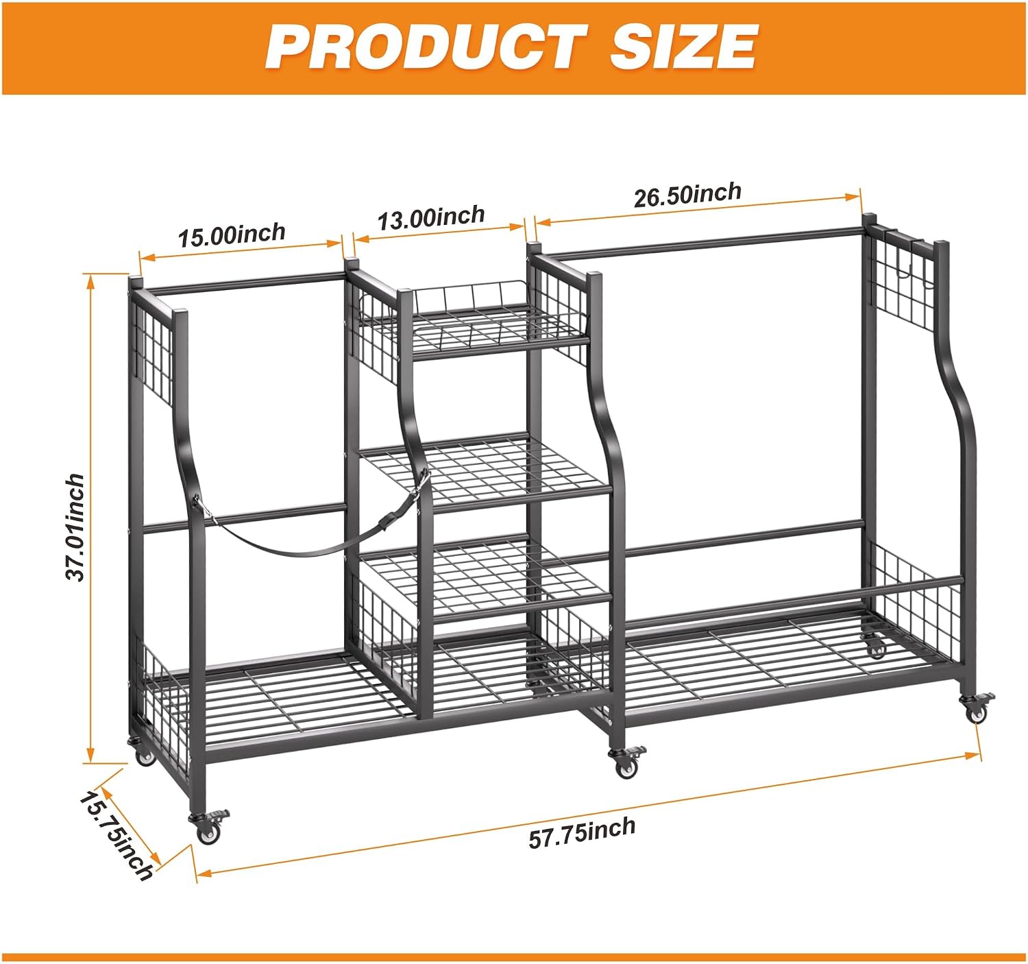 Organizador de bolsas de golf, - Sports Equipment Storage Rack reseña y precio