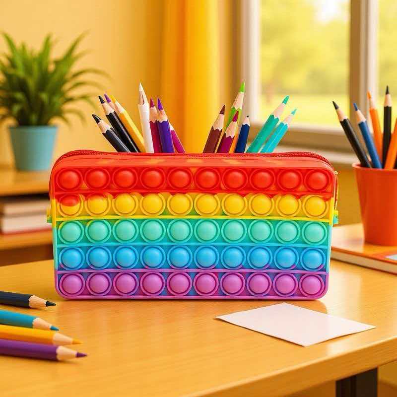 Estuche de lápices arcoíris de - Sports Equipment For Schools reseña y precio