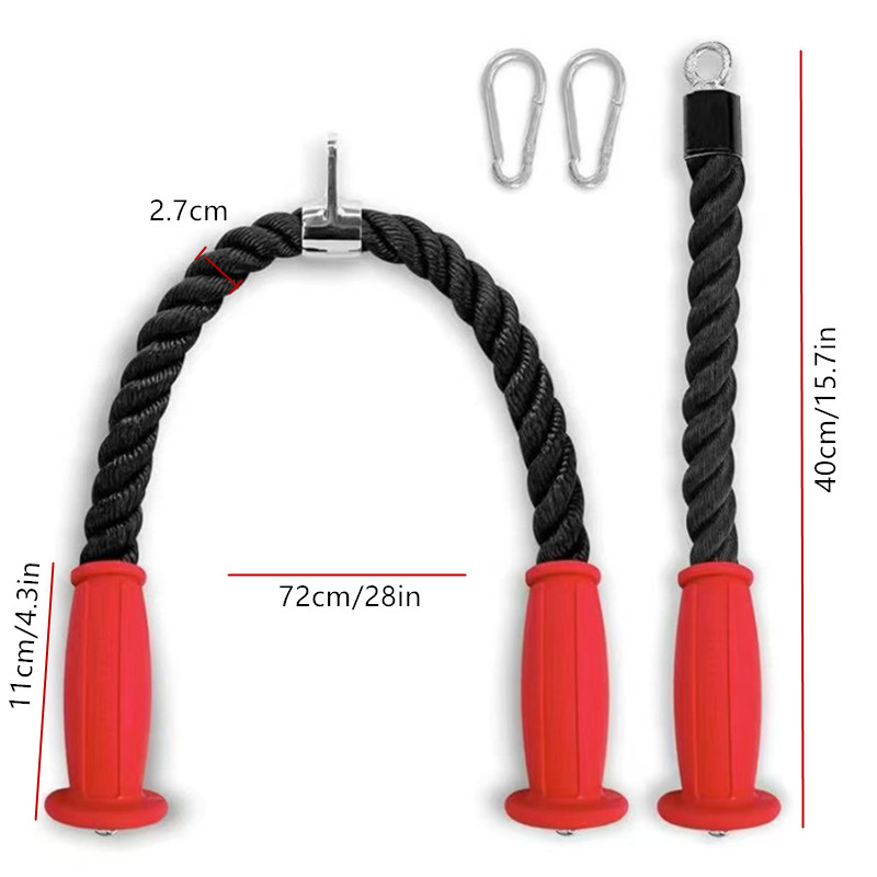 Cuerdas ergonómicas para tríce - Sports Equipment Warehouse reseña y precio