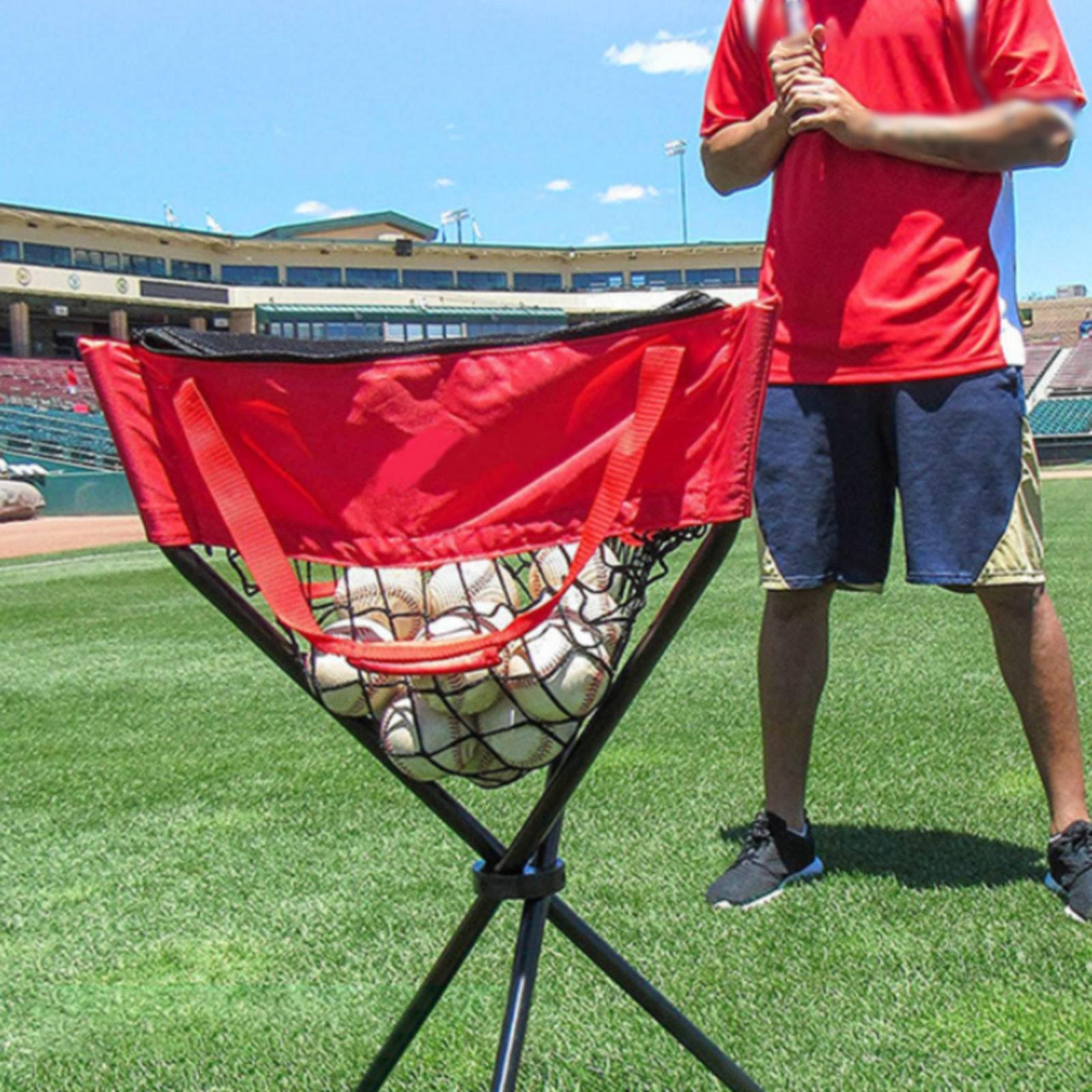 Soporte para pelotas con crema - Sports Equipment For Training reseña y precio