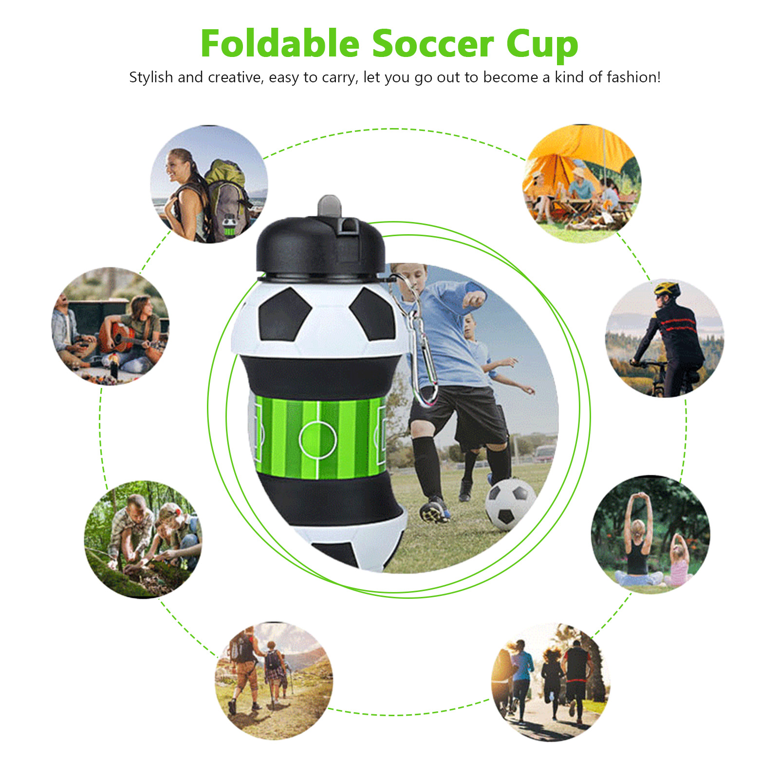 Botella de agua plegable de 55 - Sports Equipment Stores reseña y precio