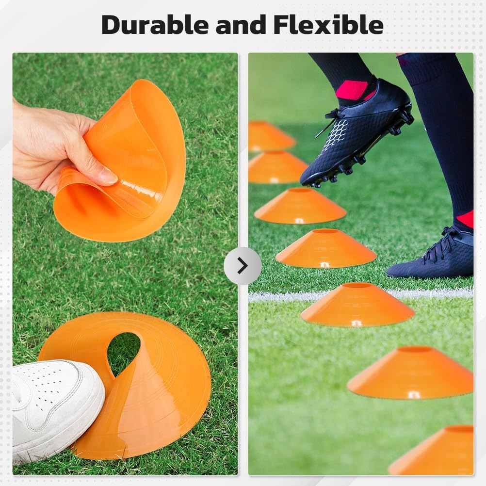 Paquete de 25 Conos de Fútbol, - Sports Equipment For Training reseña y precio
